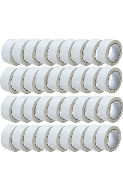 Flippy Set of 36 Rolls of Adhesive Tape, Low Noise, 5cmx66 m/Roll, Acrylic Ad...