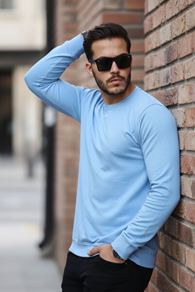 comstar Чоловічий велосипедний комір Basic з довгими рукавами BMavi Sweat