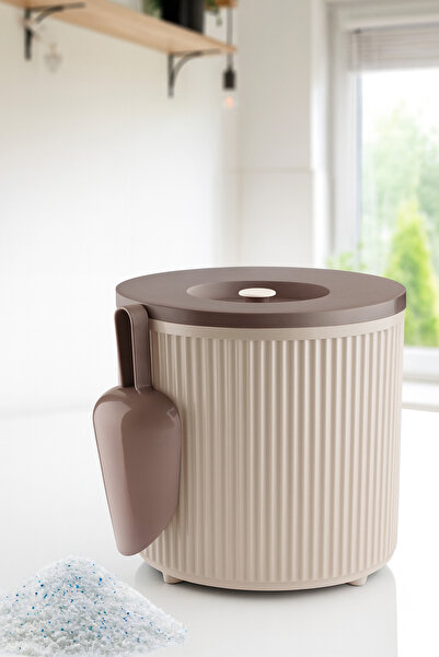 GLUS Powder and Tablet Detergent Storage Box Detergent Storage Container 3.5 Lt with Shovel Gift