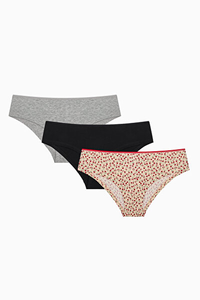 Penti Poppy Garden 3-Piece Hipster Multicolor Panties