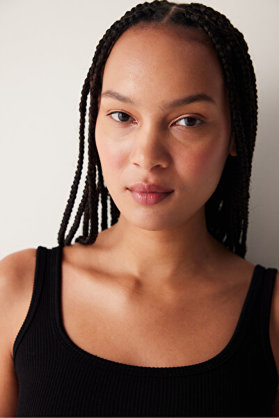 Penti Seamless Square Neck Black Top