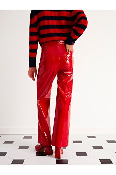 Nocturne Geniş Paça Rugan Pantolon