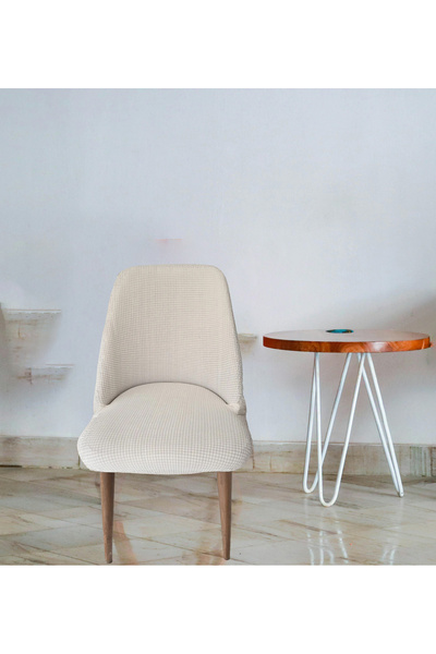 Rişte Home A Kalite Tekli Sandalye Kılıfı Büyük Oval Likralı Yıkanabilir Last...