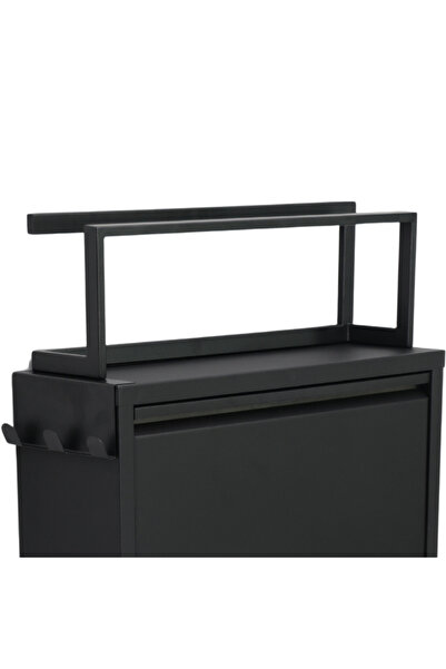 Furni24 Kapaklı Metal Ayakkabılık, 3 ve 4 Kapaklı, Aksesuarlı Çeşitli