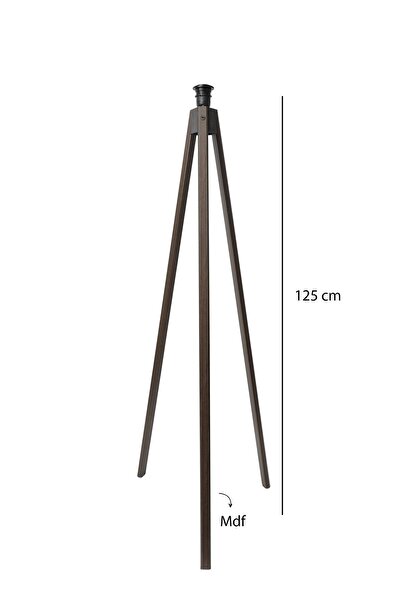 HOMİNG Homing Koyu Venge Ayaklı Tripod Lambader