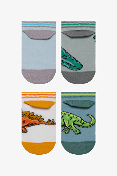 Penti Опаковка от 4 броя многоцветни чорапи за момче Big Dino