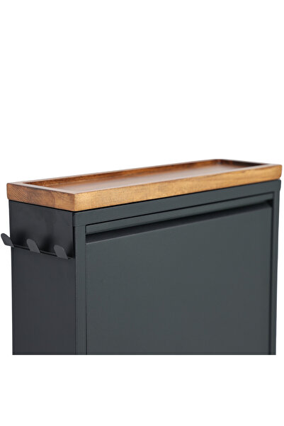 Furni24 Kapaklı Metal Ayakkabılık, 3 ve 4 Kapaklı, Aksesuarlı Çeşitli