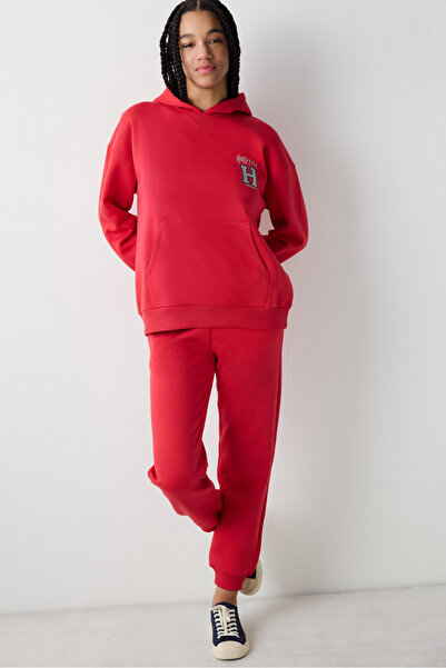 Penti Κόκκινο φούτερ με στάμπα Χάρι Πότερ με κουκούλα