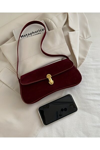 HONEY BAG Roy Long Handle Baguette Hand and Shoulder Women's Bag