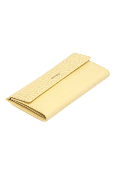 Tergan Sarı Hakiki Deri Kadın Cüzdan - S1CB00005793-L5E