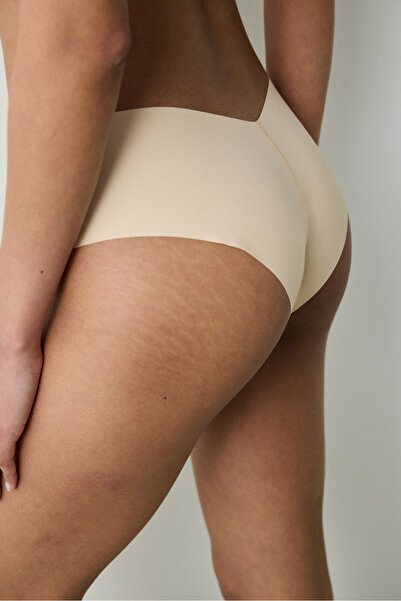 Penti Invisible Laser Cut V Shape Hipster Light Orange Panties
