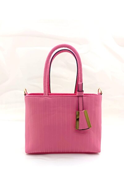 MAC&MOS Γυναικεία ροζ τσάντα χεριού και ώμου