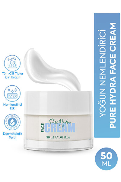 SOI Cosmetics Pure Hydra Face Cream | Kuru Ciltler için Yoğun Nemlendirici Yü...