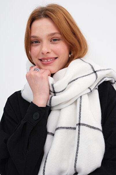 Addax Square Patterned Shawl Shawl2019-A4