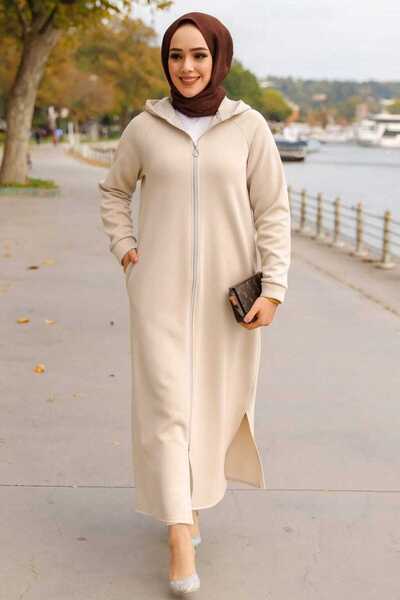 Neva Style Hooded Beige Hijab Cap 72231Bej