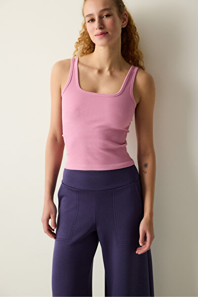 Penti Seamless Square Neck Pink Top