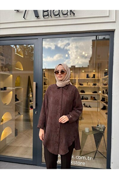 Invee Καφέ πουκάμισο μοντέλο INVEE 7017