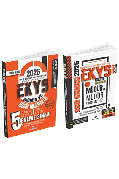 Dizgi Kitap 2026 MEB EKYS Müdür ve Yardımcılığı Soru Bankası + 5 Deneme 2 li ...