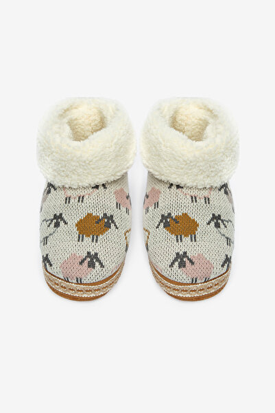 Penti Tricot Soft White Home Boots