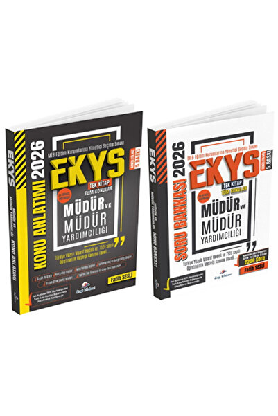 Dizgi Kitap 2026 MEB EKYS Müdür ve Yardımcılığı Konu Anlatımı + Soru Bankası ...