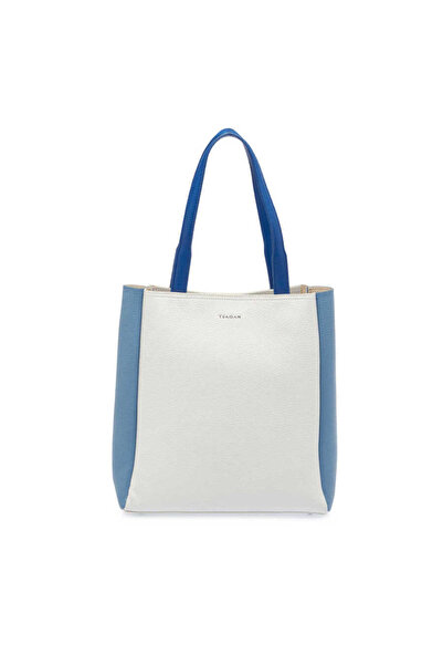 Tergan Beyaz Hakiki Deri Kadın El Çantası - S24Y1BC80306-U4Z