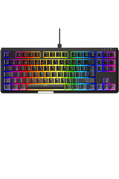 Rampage Claw Blue Switch Rgb Q Mekanik Klavye Gaming Klavye Oyuncu Klavyesi TKL Klavye Antighosting