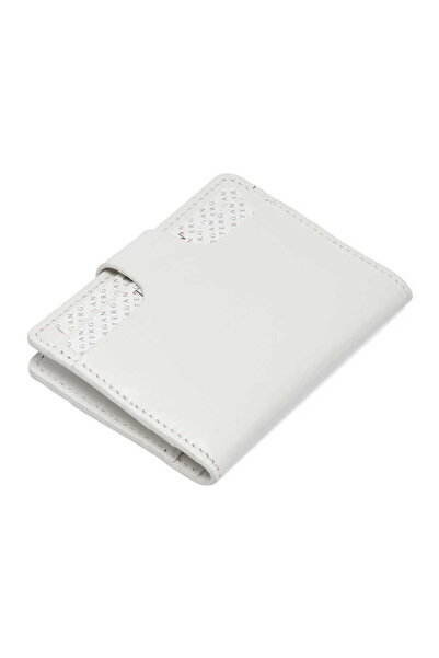 Tergan White Genuine Leather Unisex Credit Card Holder - S1Kk00001653-D10