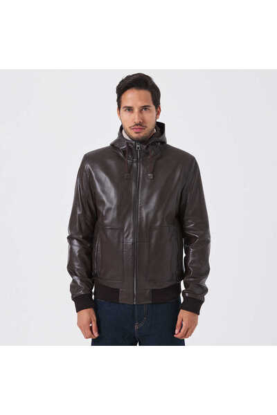 Tergan Kahverengi Hakiki Deri Erkek Deri Mont - E23KDM310502-Q3V
