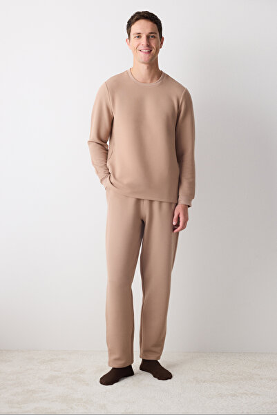 Penti Σετ πιτζάμες Checker Beige Παντελόνι