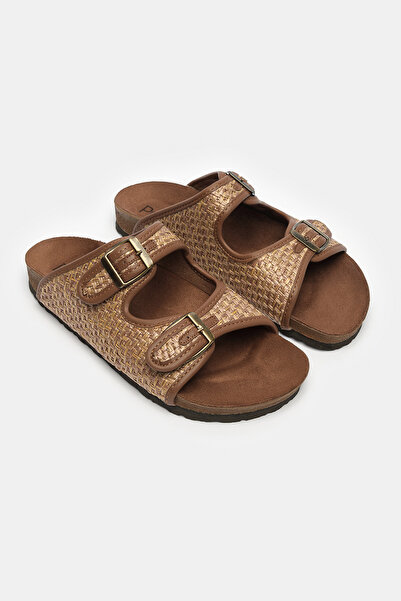 Penti Μαύρες παντόφλες Pia