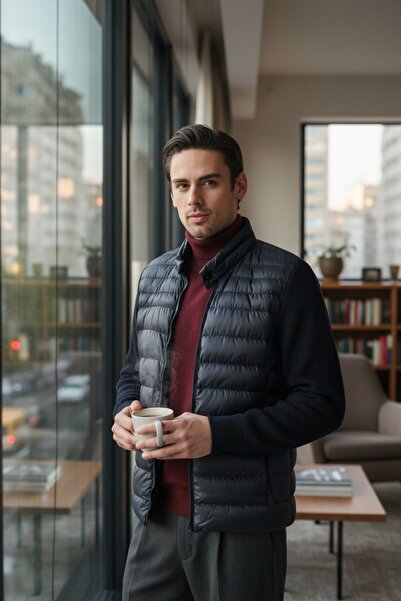 Frappoli Чоловічий надувний рукав для куртки з в'язаним ребрами