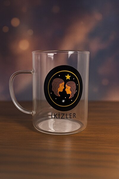 YelkovanStudio Isıda Renk Değiştiren Burç Bardağı Borosilikat Burç Bardakları...