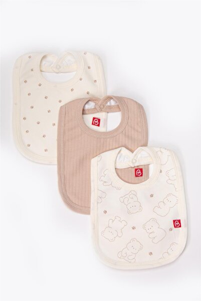 Bebetto Sivamali Apron 3-Piece (Cute Bear) Beige