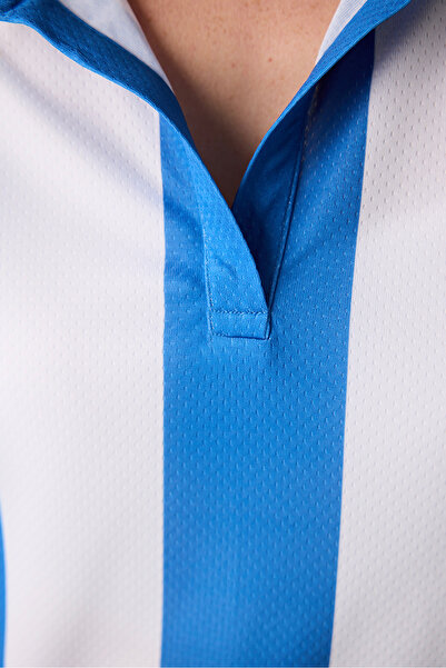 Penti Modré pruhované futbalové tričko Sanrio s potlačou