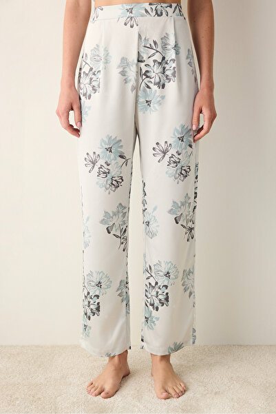 Penti Světle Šedé SAténové kalhoty Camille PAJAMA spodky