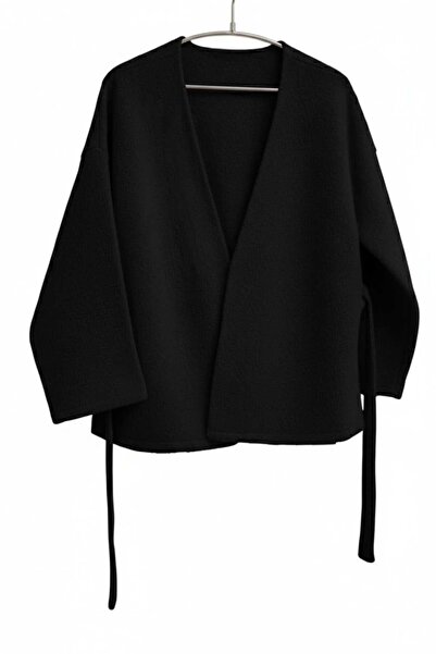 Bluezade Bağlama Detaylı Rahat Kalıp Kaşmir Hırka