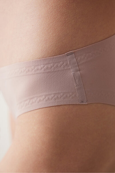 Penti Micro Flock Bonding Dried Rose Slip Panties