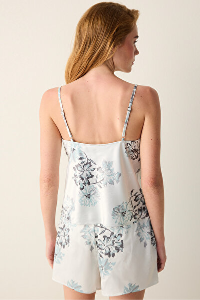 Penti Camille Satin Light Gray Shorts Pajama Bottoms