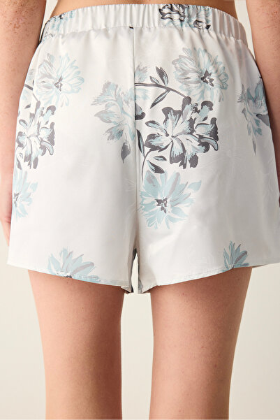 Penti Camille Satin Light Gray Shorts Pajama Bottoms