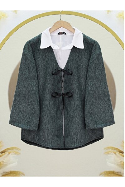 Modamorfo Buttoned front cashmere jacket - emerald