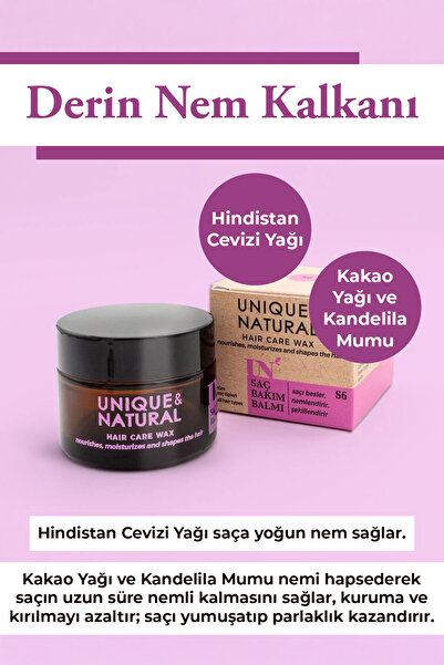 UN Unique & Natural Saç Bakım Balmı 50ml