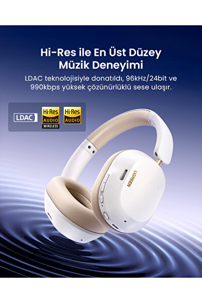 Ugreen Headphone HiTune Max5c Hybrid Active Noise Cancelling - White