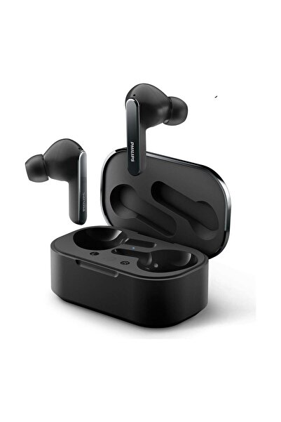 Philips TAT5506BK Gerçek Kablosuz Kulaklık ANC Pro IPX5 8+24sa BT 5.2 Qi Uyumlu Kılıf Mono Mod Siyah