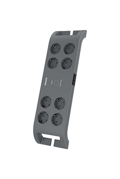 Philips Spn3180A/62 Surge Protected Socket 8Pcs 2m 2600J Child Safety Socket