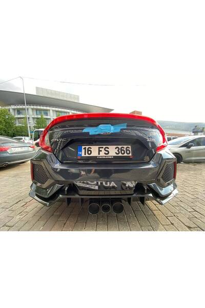 Genel Markalar Honda Civic Fc5 6 Parça Arka Flap (plastik)