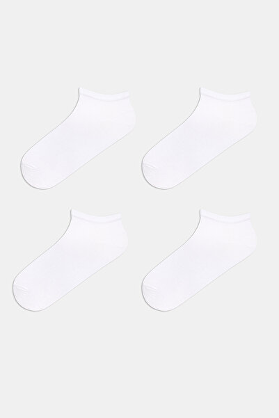 Penti Basic 4-Piece White Booties Socks
