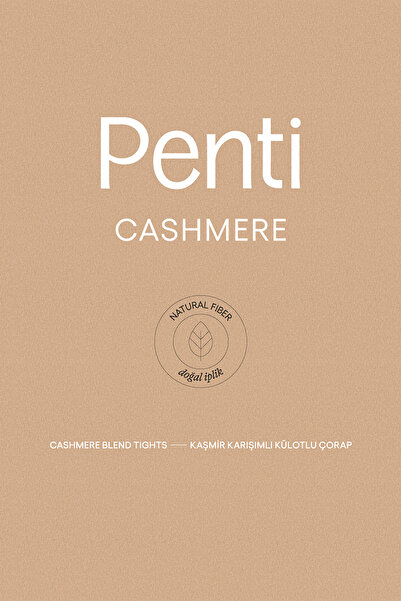 Penti Schwarze Strumpfhosen aus Kaschmir