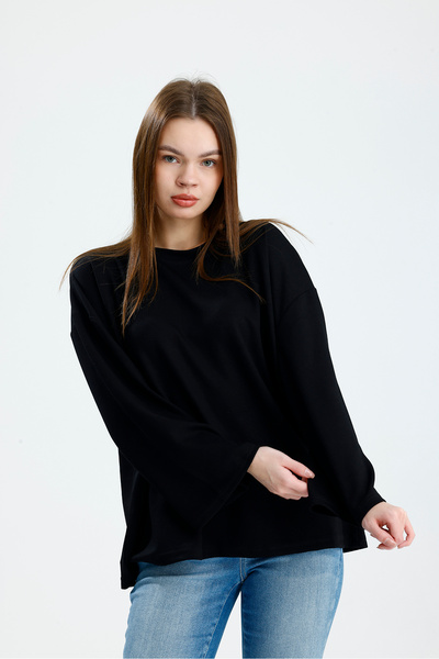 VOICTEC Women's Oversize Modal Fabric Standard Size Spanish Sleeve Bodysuit