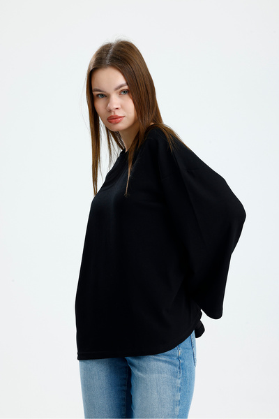 VOICTEC Women's Oversize Modal Fabric Standard Size Spanish Sleeve Bodysuit