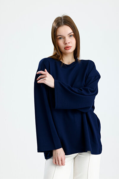 VOICTEC Γυναικείο oversized Modal Fabric Standard Size Ισπανικό μπλουζάκι με μανίκια